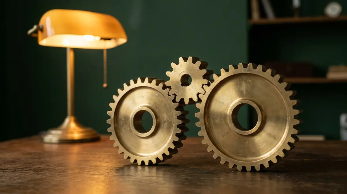 Engranajes enlazados que representan el marketing automation